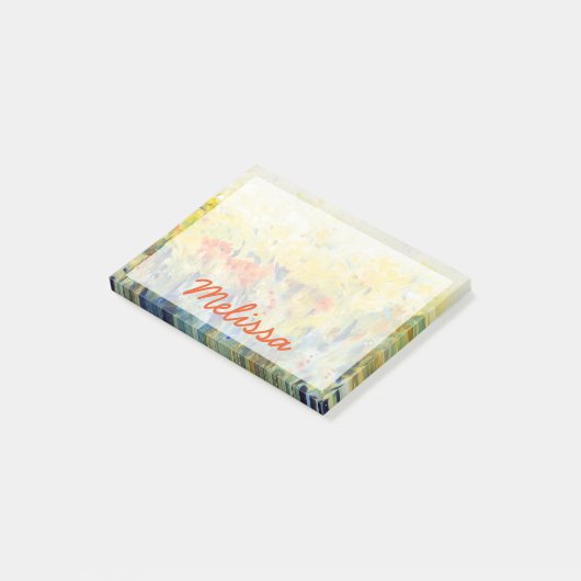 Jouw naam toevoegen | Flowers Sway II Post-it® Notes (Schuin)