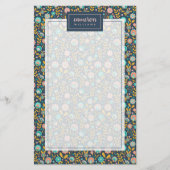 Jouw naam toevoegen | Folk Art Flower Pattern Briefpapier (Voorkant)