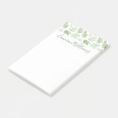 Jouw naam toevoegen | Forest Greenery Pattern Post-it® Notes (Schuin)