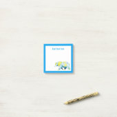 Jouw naam toevoegen | Geometrisch Beer Post-it® Notes (Op bureau)