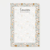 Jouw naam toevoegen | Geometrisch Blauwgroen en bl Post-it® Notes (Voorkant)