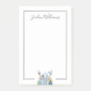 Jouw naam toevoegen   Geometrische dieper-portret Post-it® Notes