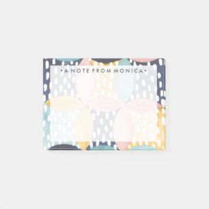 Jouw naam toevoegen Geometrische Waterverven Post-it® Notes