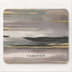 Jouw naam toevoegen   Gilded Morning Fog II Gold Muismat