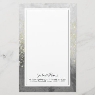 Jouw naam toevoegen   Glitter Swirl Briefpapier
