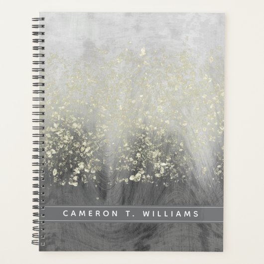 Jouw naam toevoegen | Glitter Swirl Planner (Voorkant)