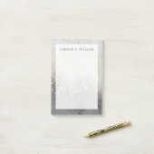 Jouw naam toevoegen | Glitter Swirl Post-it® Notes (Op bureau)