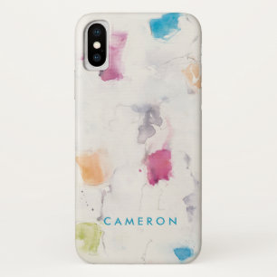 Jouw naam toevoegen   Glitterati I Abstract afdruk iPhone X Hoesje