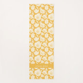 Jouw naam toevoegen | Golden Flower Pattern Yogamat (Voorkant)