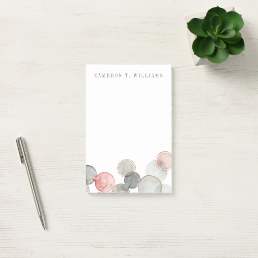 Jouw naam toevoegen | Goudbollen Post-it® Notes (Kantoor)