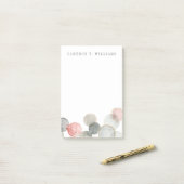 Jouw naam toevoegen | Goudbollen Post-it® Notes (Op bureau)