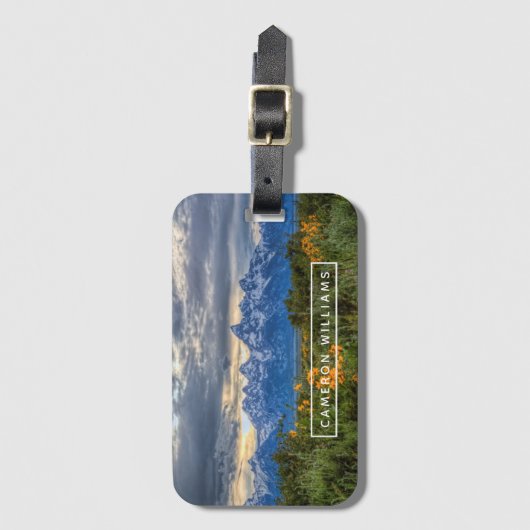 Jouw naam toevoegen | Grand Tetons Bagagelabel (Voorkant (verticaal))