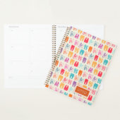 Jouw naam toevoegen | Grunge Tooth Pattern Planner (Display)