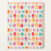 Jouw naam toevoegen | Grunge Tooth Pattern Planner (Achterkant)