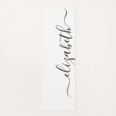Jouw naam toevoegen | Handschrift White Yogamat (Voorkant)