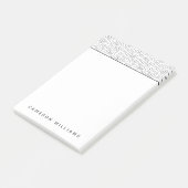 Jouw naam toevoegen | Happy Teeth Pattern Post-it® Notes (Schuin)