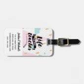 Jouw naam toevoegen | Het leven is de beste leraar Bagagelabel (Voorkant horizontaal)