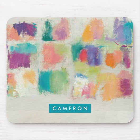 Jouw naam toevoegen | Horizontale keelsteen Muismat (Voorkant)