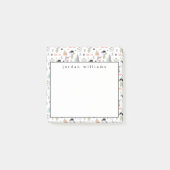 Jouw naam toevoegen | Houtboomdieren en Indiase jo Post-it® Notes (Voorkant)