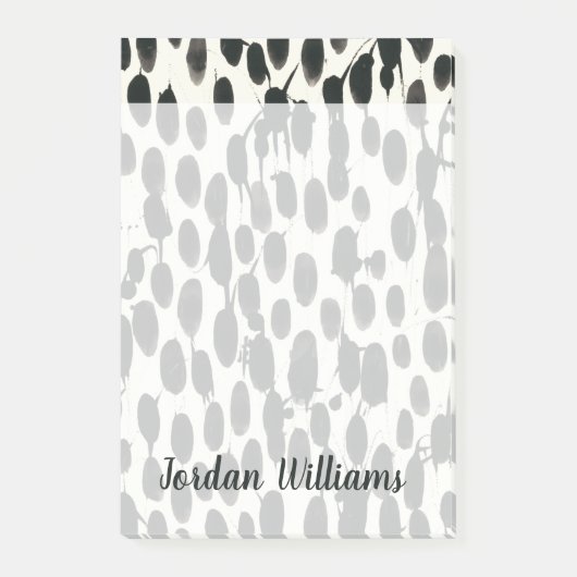 Jouw naam toevoegen | Invariabele I | Zwarte Water Post-it® Notes (Voorkant)