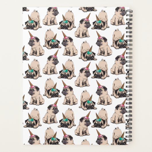 Jouw naam toevoegen/Jaar | Puppy Pugs | Aspiring U Planner (Achterkant)