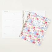 Jouw naam toevoegen/Jaar | Waterverf Unicorn & Peg Planner (Display)