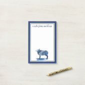 Jouw naam toevoegen | Kobalt Blue Farm Animals - S Post-it® Notes (Op bureau)