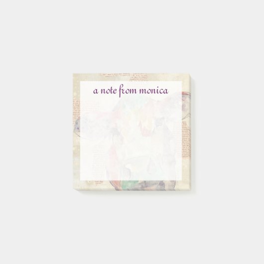 Jouw naam toevoegen | Koe Waterverf Boerderij coll Post-it® Notes (Voorkant)