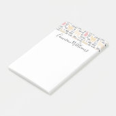 Jouw naam toevoegen | kudde van het alpacas-patroo post-it® notes (Schuin)