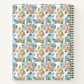 Jouw naam toevoegen | Kute Little Fox Pattern Notitieboek (Achterkant)