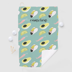 Jouw naam toevoegen   Laten we Taco Over Liefde    Golfhanddoek