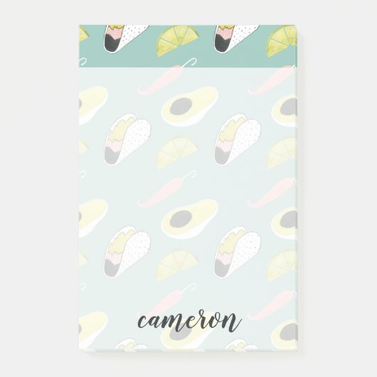 Jouw naam toevoegen | Laten we Taco Over Liefde |  Post-it® Notes (Voorkant)