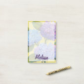 Jouw naam toevoegen | Lente-hydrangeas I Post-it® Notes (Op bureau)