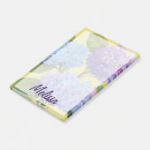 Jouw naam toevoegen | Lente-hydrangeas I Post-it® Notes (Schuin)