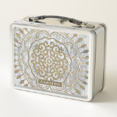 Jouw naam toevoegen | Mandala Gold Design (Achterkant)