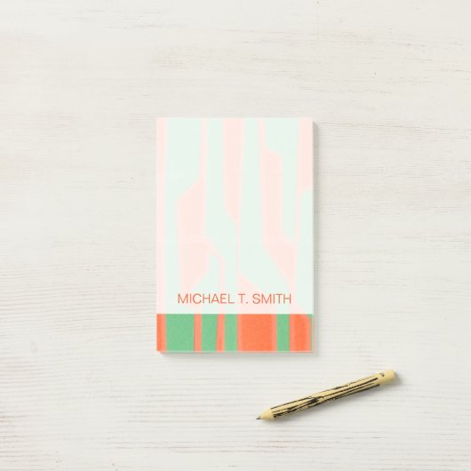 Jouw naam toevoegen | Moderne circuit I Post-it® Notes (Op bureau)