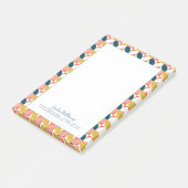 Jouw naam toevoegen | Moderne lederen patroon uit  Post-it® Notes (Schuin)