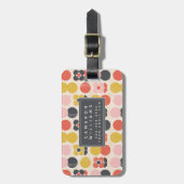 Jouw naam toevoegen | Moderne vormgeving van het m Bagagelabel (Voorkant verticaal)