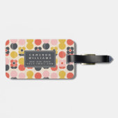 Jouw naam toevoegen | Moderne vormgeving van het m Bagagelabel (Achterkant horizontaal)