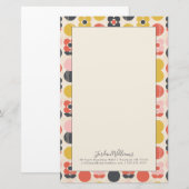 Jouw naam toevoegen | Moderne vormgeving van het m Briefpapier (Voorkant / Achterkant)