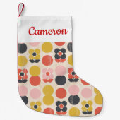 Jouw naam toevoegen | Moderne vormgeving van het m Kleine Kerstsok (Voorkant)