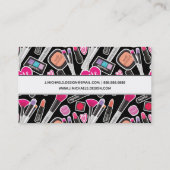 Jouw naam toevoegen | Neon Makeup Pattern Visitekaartje (Achterkant)