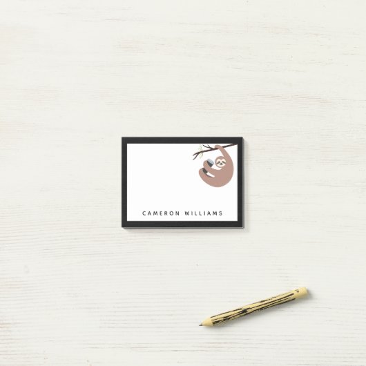 Jouw naam toevoegen | Niet snel Drink koffie Post-it® Notes (Op bureau)