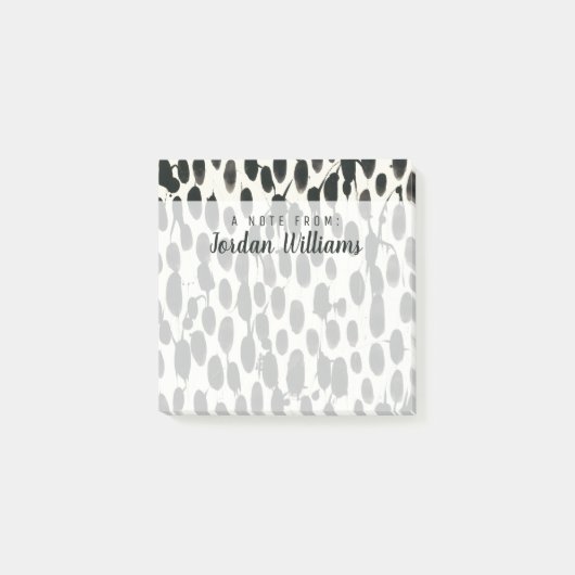 Jouw naam toevoegen | Onveranderlijk I | Zwarte Wa Post-it® Notes (Voorkant)