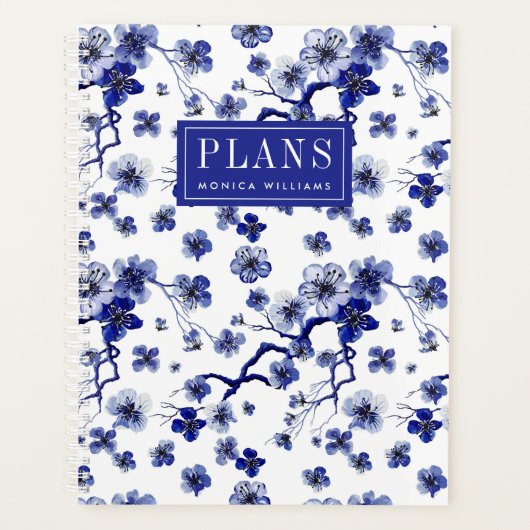 Jouw naam toevoegen | Oriental Sakura Branch Patte Planner (Voorkant)