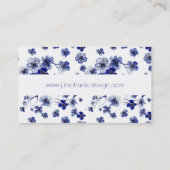 Jouw naam toevoegen | Oriental Sakura Branch Patte Visitekaartje (Achterkant)