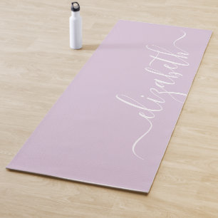 Jouw naam toevoegen Paars handschrift Yogamat