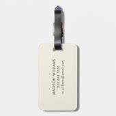 Jouw naam toevoegen | Partij Llama - Portret Bagagelabel (Achterkant verticaal)