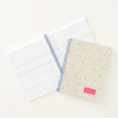 Jouw naam toevoegen | Pastel Happy Teeth Pattern Notitieboek (Binnen)