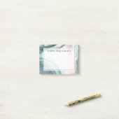 Jouw naam toevoegen | Pastel Scribe — Waterverf Post-it® Notes (Op bureau)